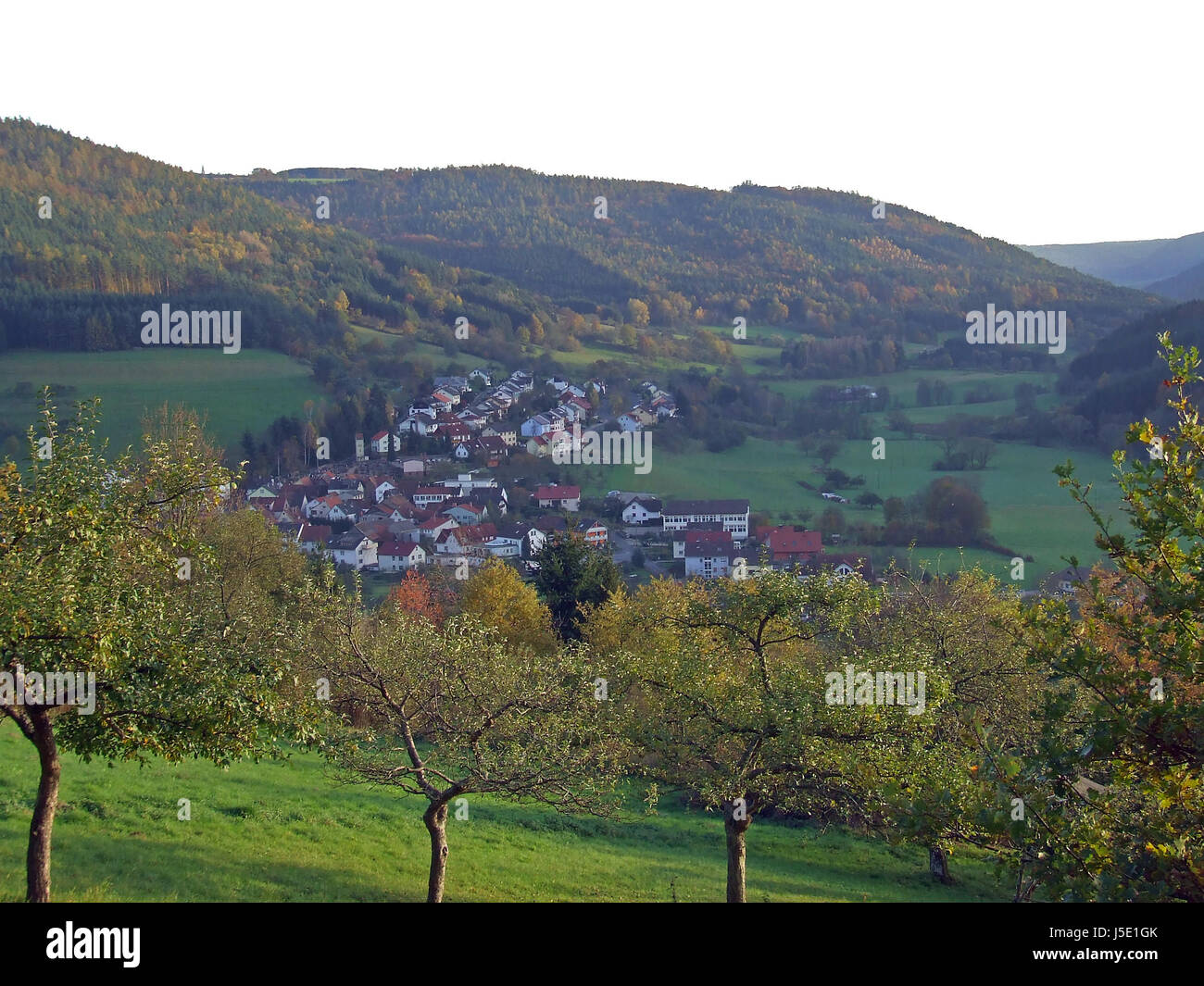 Bavaria tele posto villaggio comunità cittadina mercato scenario campagna natura Foto Stock