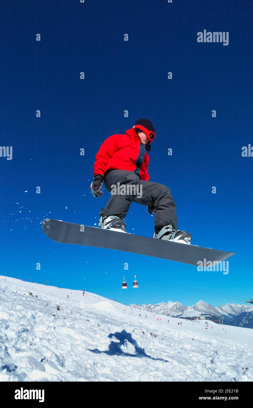 snowboarder Foto Stock