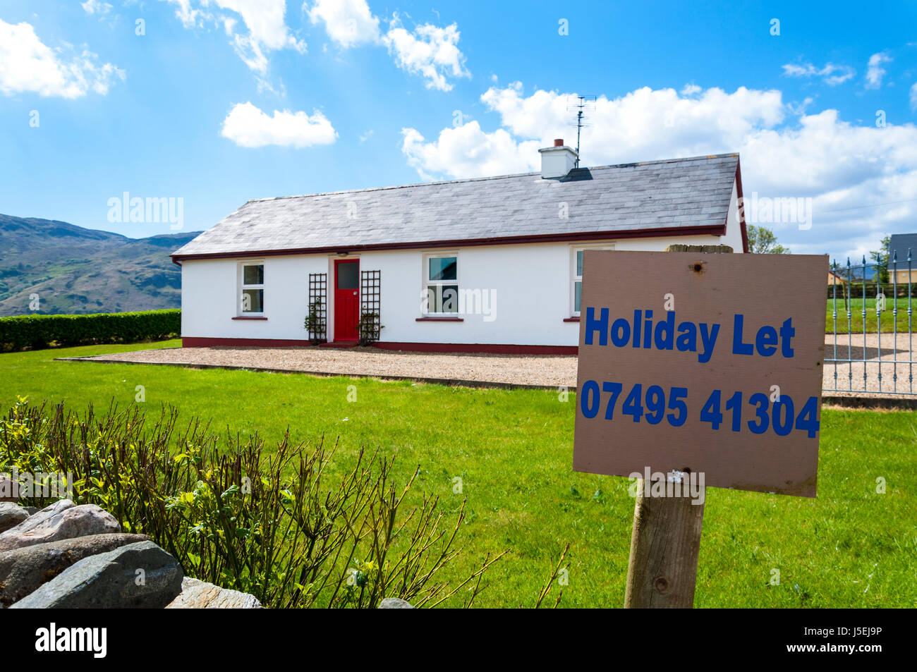 Casa per le vacanze per lasciare segno, Loughros Point, Ardara, County Donegal, Irlanda Foto Stock