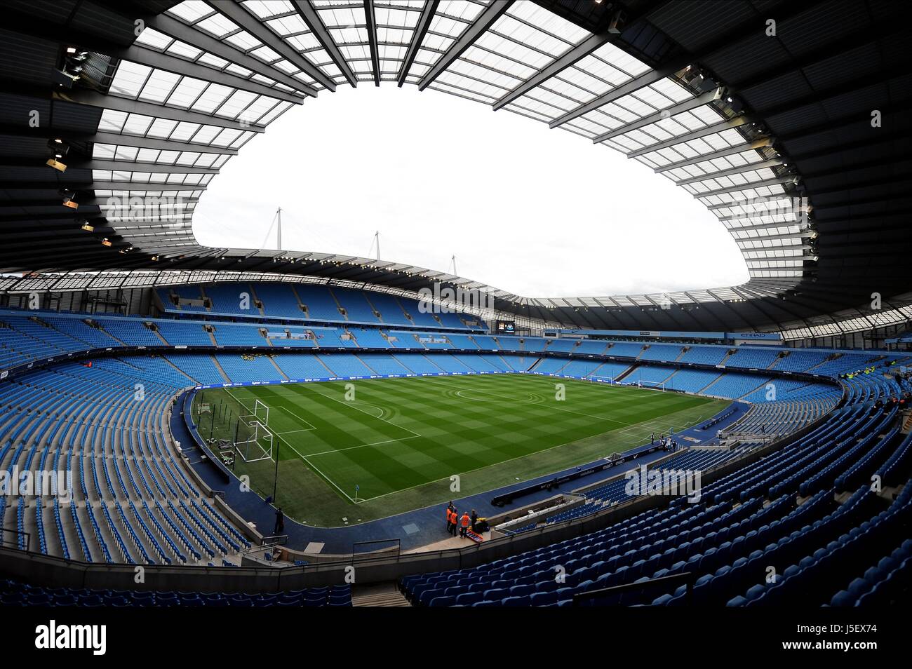 ETIHAD STADIUM MANCHESTER CITY FOOTBALL CLUB City of Manchester Stadium Manchester Inghilterra 19 Agosto 2013 Foto Stock