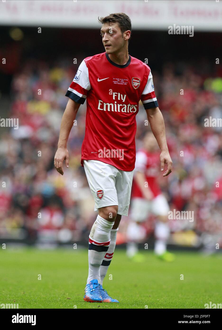 MESMUT OZIL ARSENAL V STOKE CITY Emirates Stadium Londra Inghilterra 22 Settembre 2013 Foto Stock