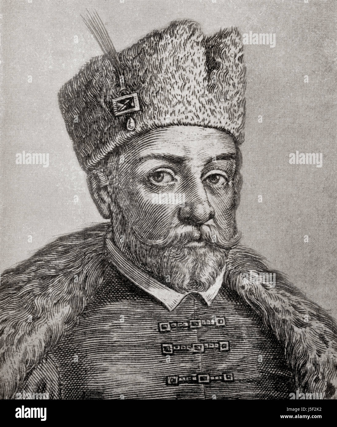 Ivan IV Vasilyevich, 1530 - 1584, aka Ivan il Terribile o Ivan il temibile. Il Gran Principe di Mosca dal 1533 al 1547, quindi 'Zar di tutte le Russie" fino alla sua morte. Da Hutchinson nella storia delle nazioni, pubblicato 1915. Foto Stock