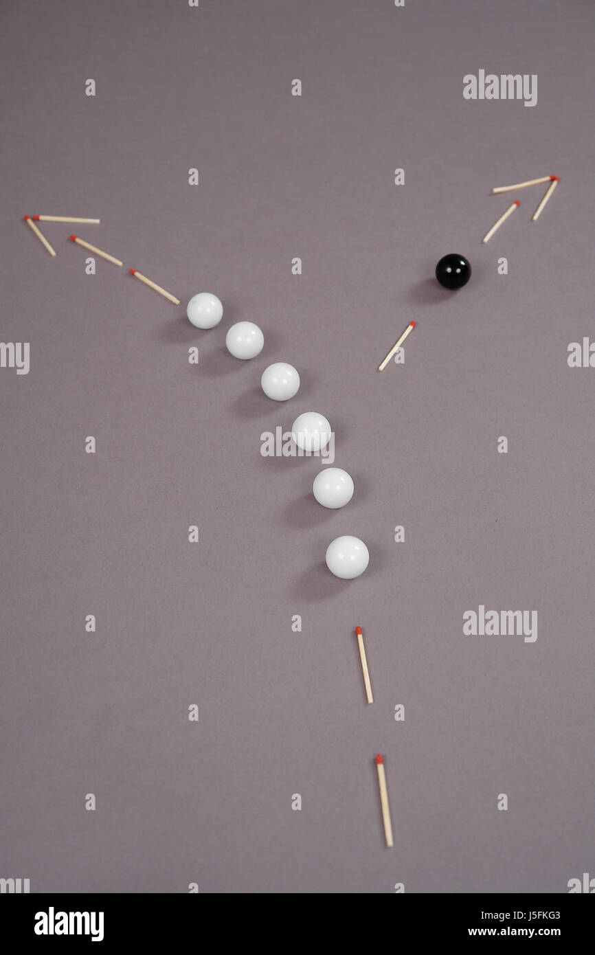 spinto fuori Foto Stock