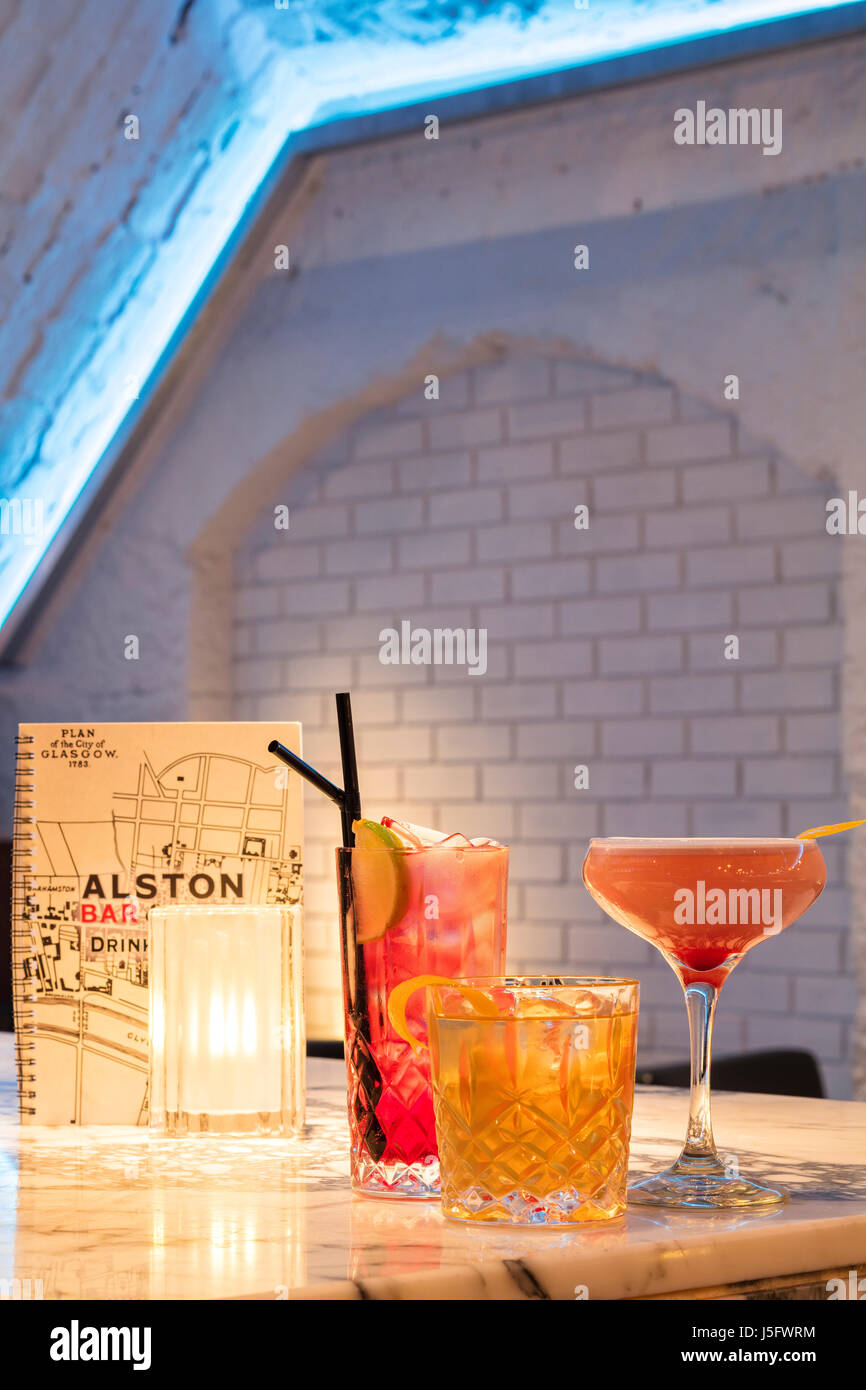 Bar presso la Stazione Centrale di Glasgow Foto Stock