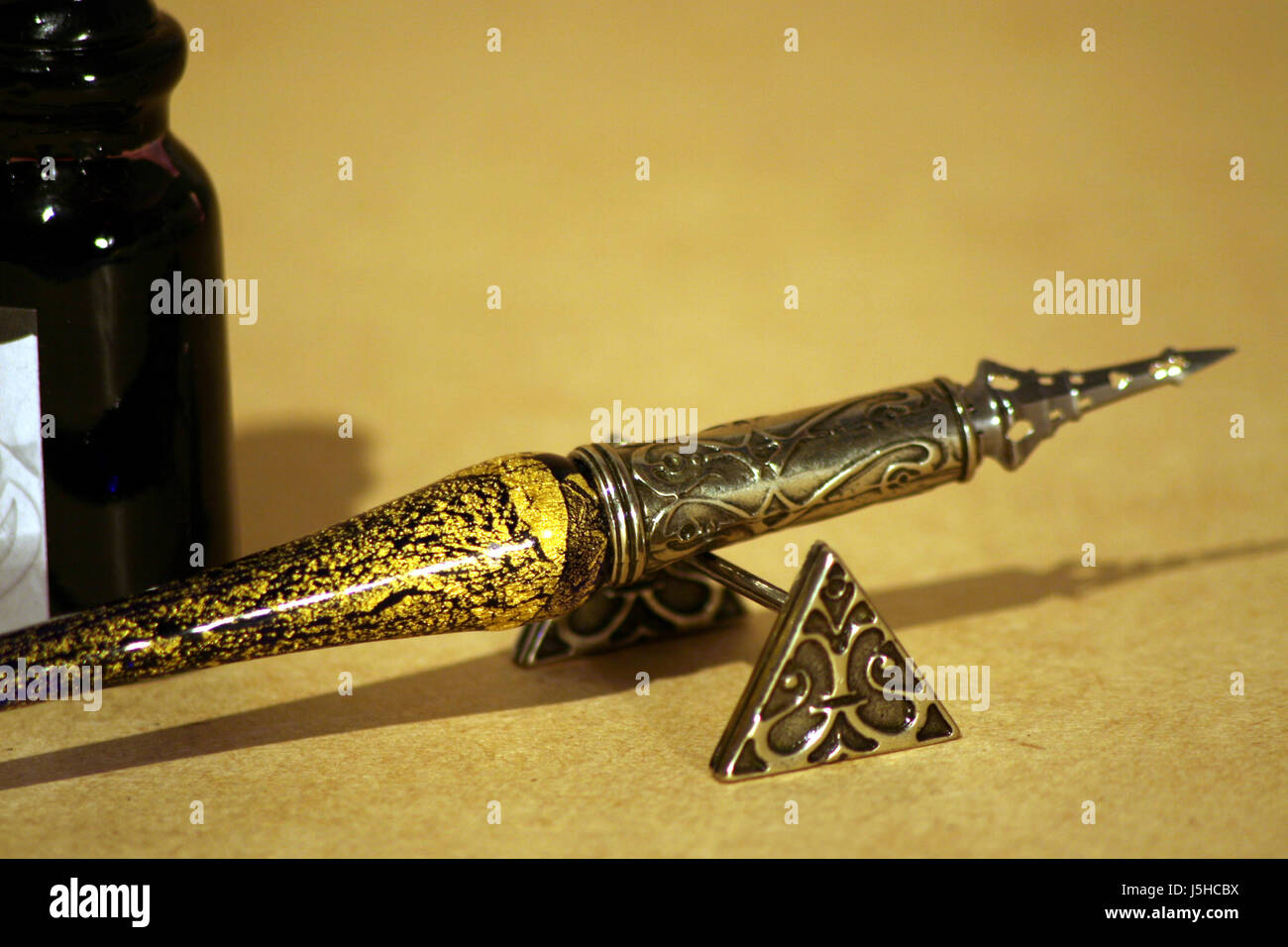 Vuoto di arte europea pittura caucasici iscritto font tipografici disabitata vernice Foto Stock