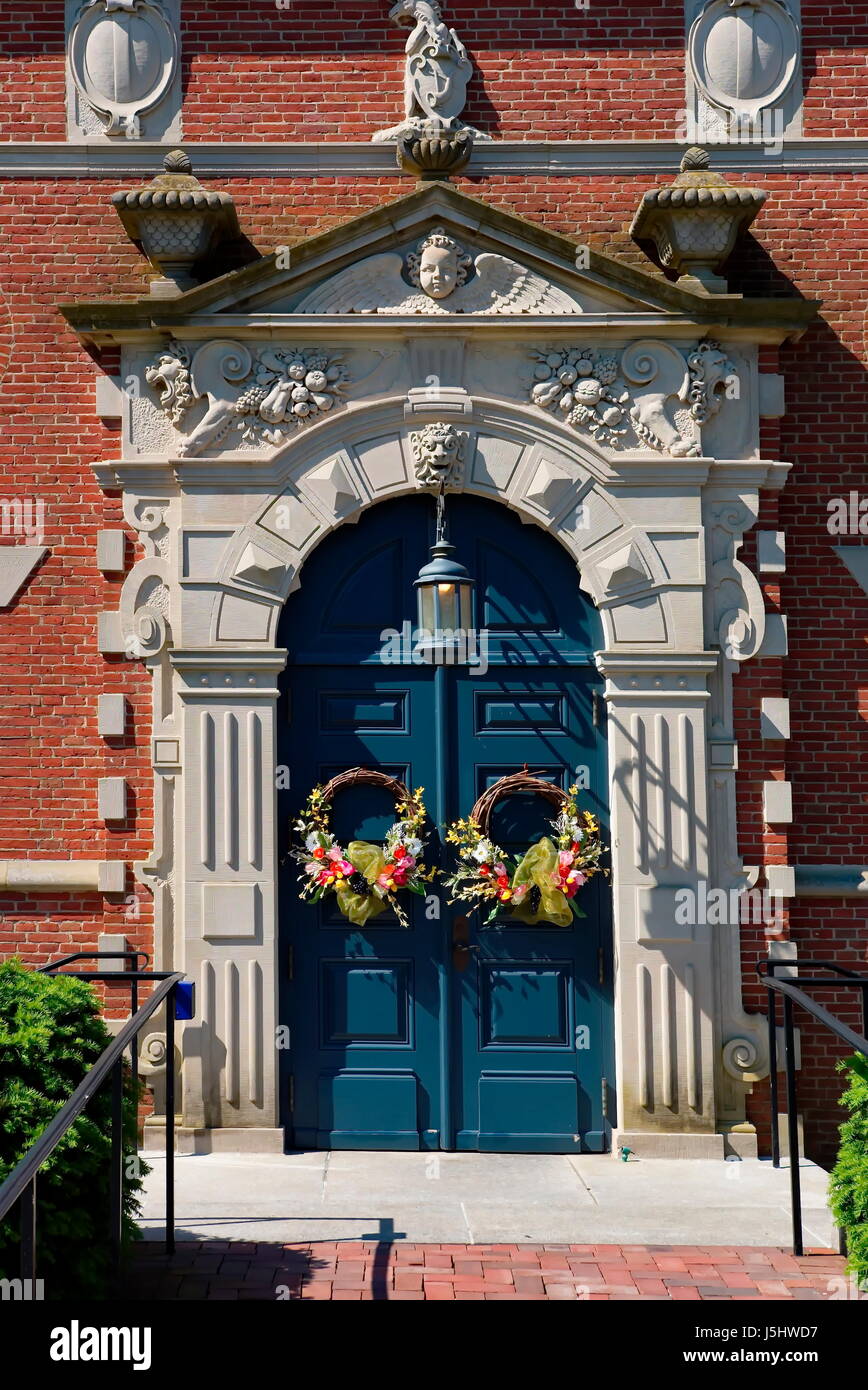 Zwaanendael Museum - Lewes, Delaware. Questo edificio commemora il trecentesimo anniversario della Delaware del primo insediamento europeo dagli olandesi. Foto Stock