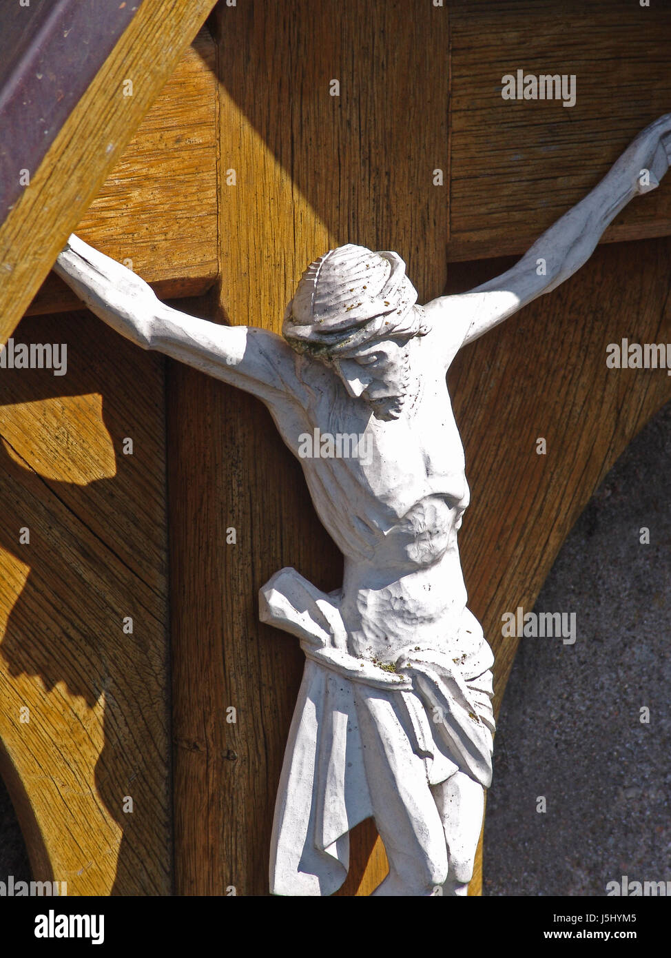 Croce di Cristo crocifisso Gesù crocifisso korpus corpus gekreuzigter friedhofskreuz Foto Stock