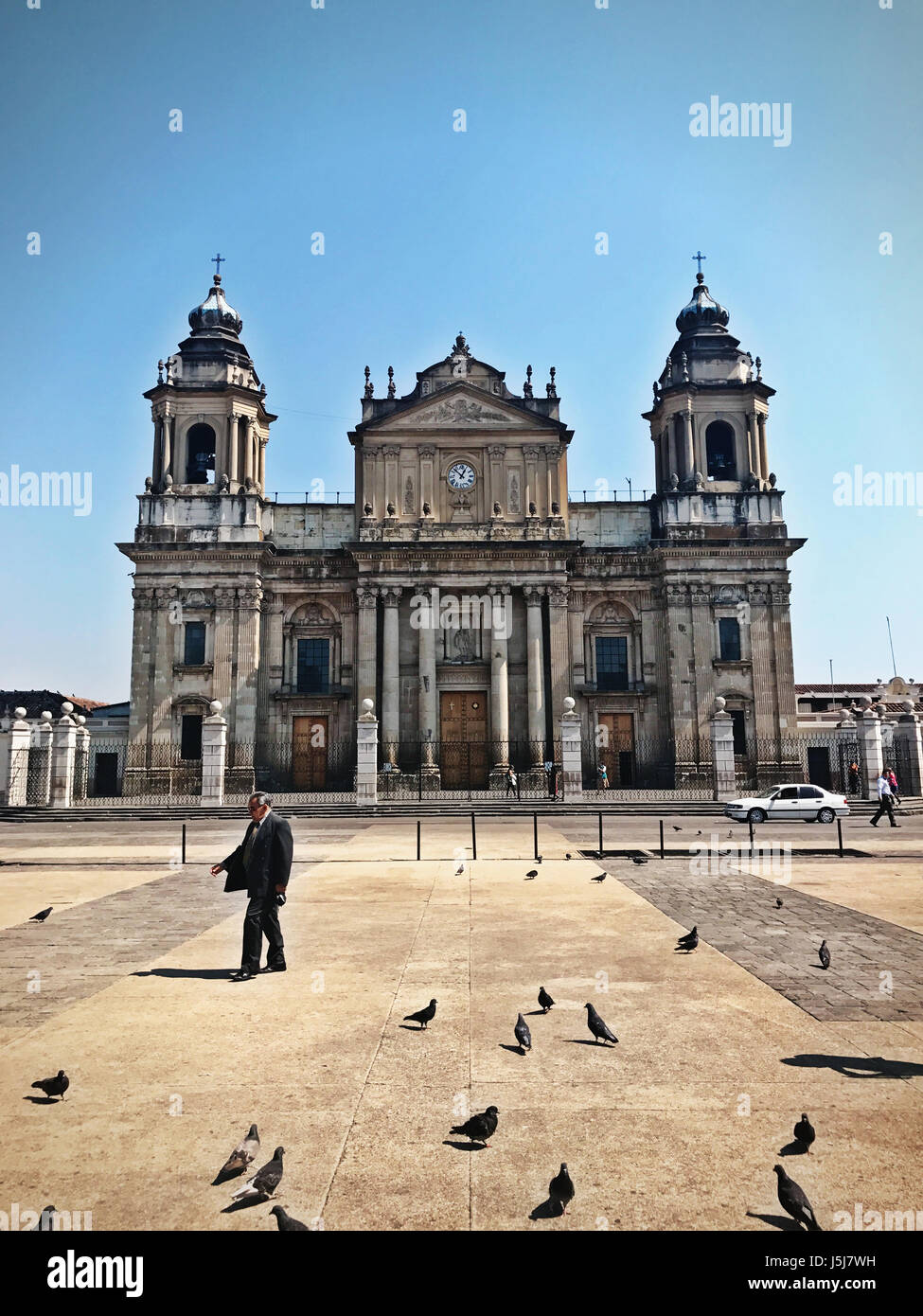 Plaza Central di Città del Guatemala Foto Stock