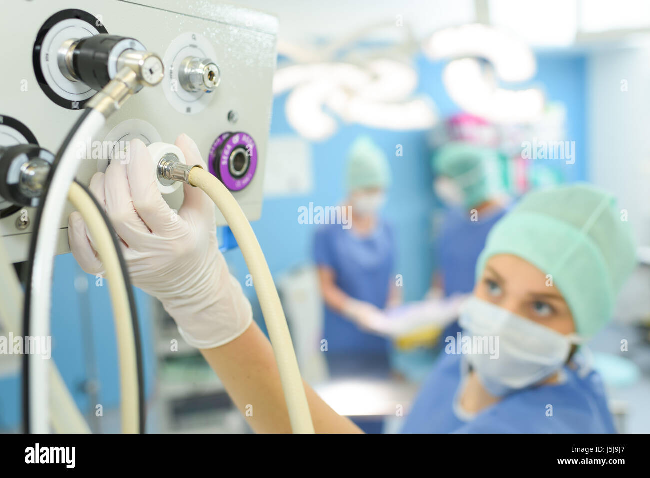 la spina di ossigeno Foto Stock