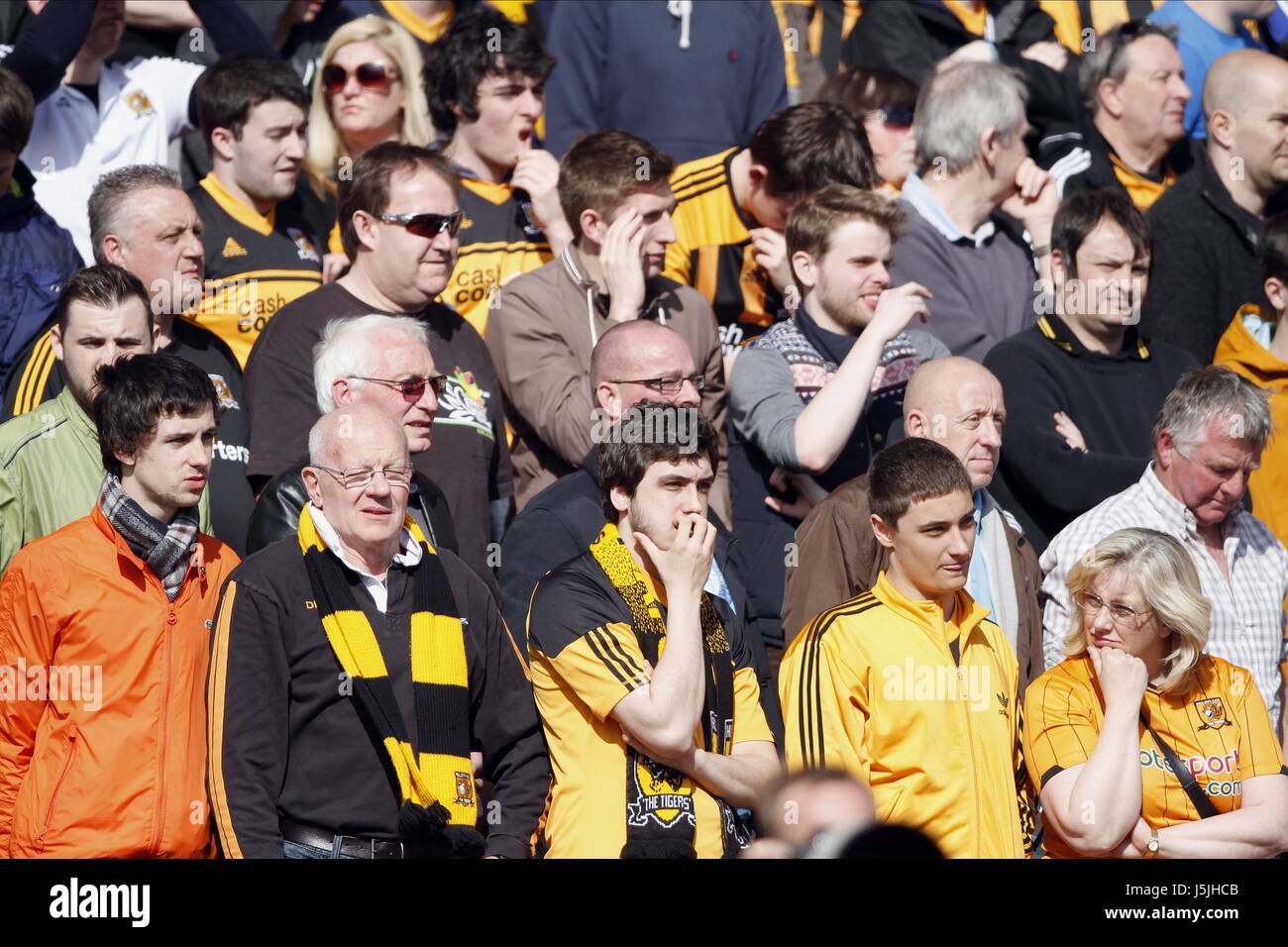 Misere HULL CITY GANS BARNSLEY V della carena FC OAKWELL BARNSLEY Inghilterra 27 aprile 2013 Foto Stock
