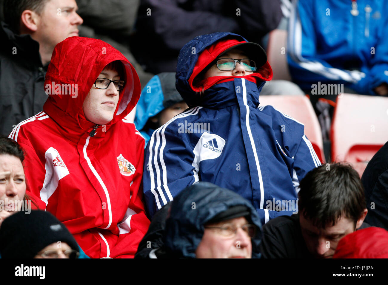 Miserabile ventole SUNDERLAND SUNDERLAND V SOUTHAMPTON STADIO DELLA LUCE SUNDERLAND INGHILTERRA 12 Maggio 2013 Foto Stock