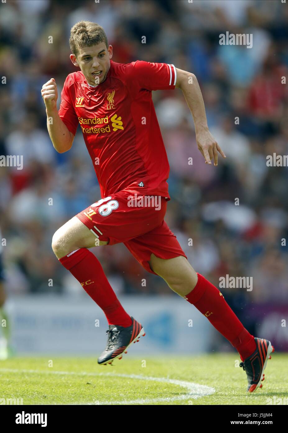 JON FLANAGAN Liverpool FC DEEPDALE Preston Inghilterra 13 Luglio 2013 Foto Stock