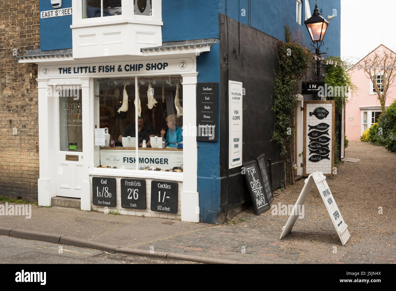 Il piccolo pesce e Chip Shop in Southwold Suffolk REGNO UNITO Foto Stock