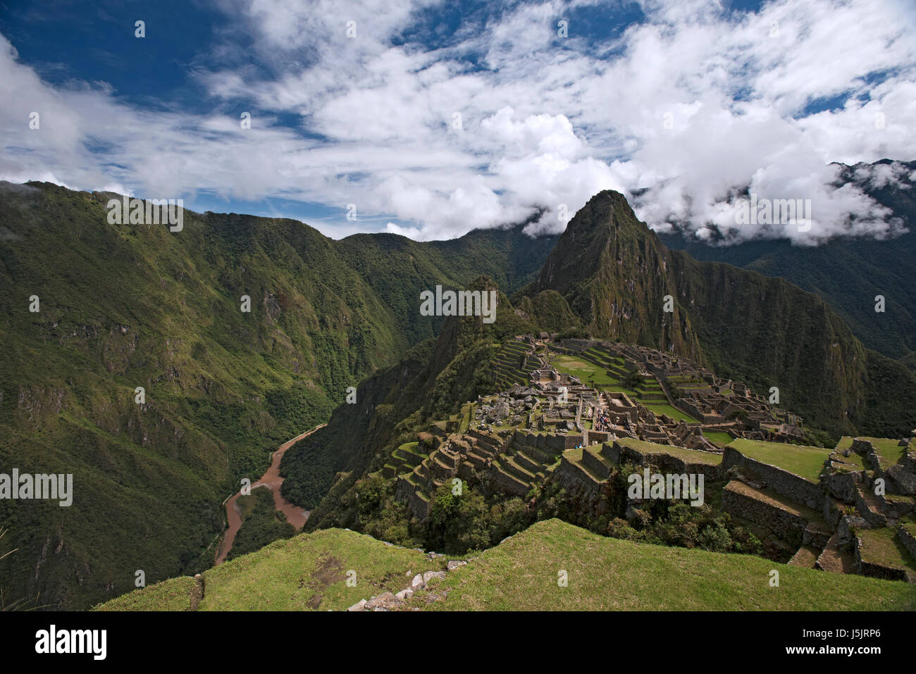 Le rovine di Machu Picchu, Perù Foto Stock