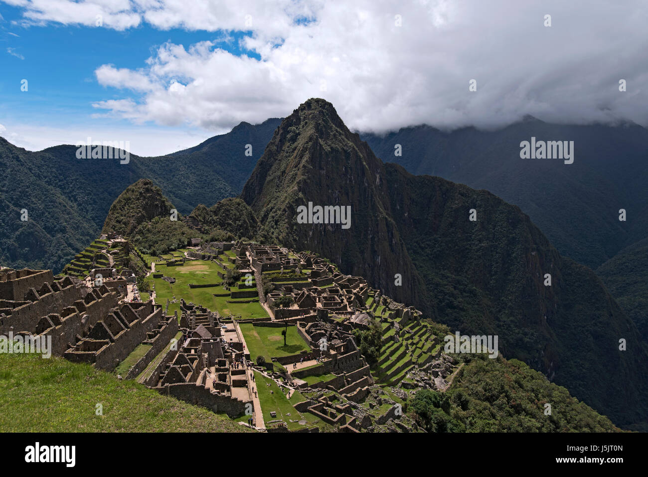 Le rovine di Machu Picchu, Perù Foto Stock