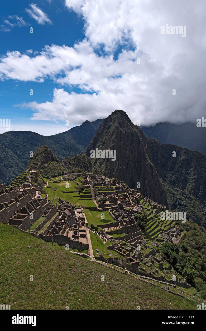 Le rovine di Machu Picchu, Perù Foto Stock