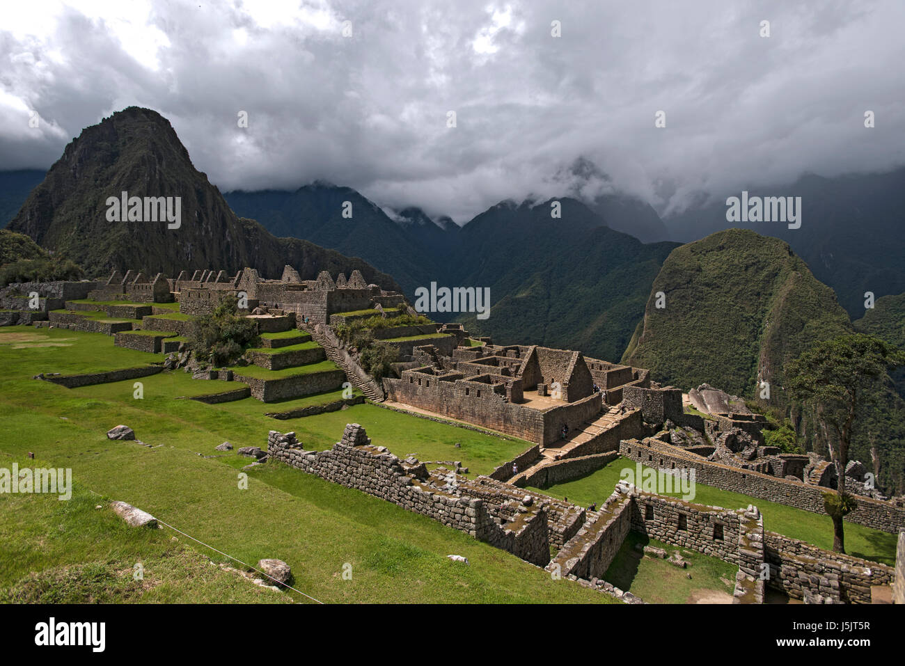 Le rovine di Machu Picchu, Perù Foto Stock