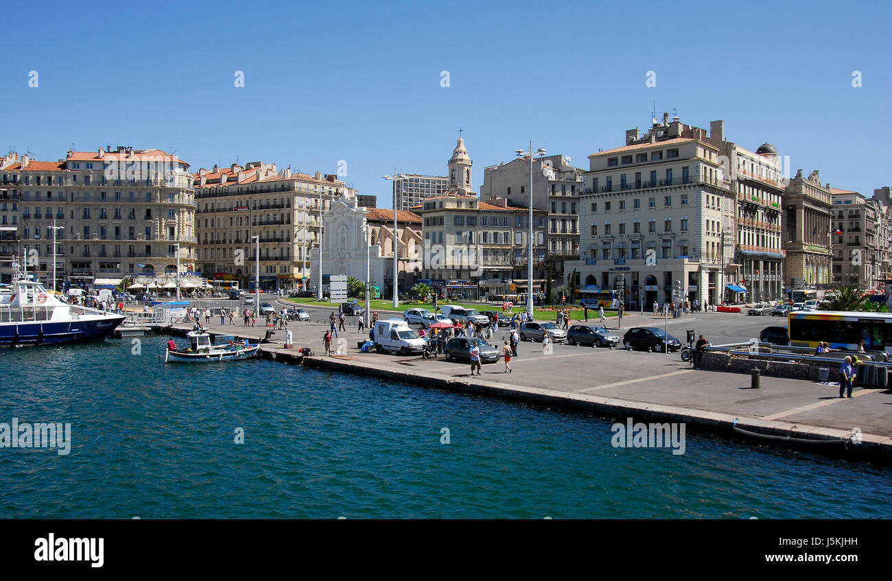 Porto turismo francia barca da pesca porti turistici Porto Provenza seaport blu cielo dock Foto Stock