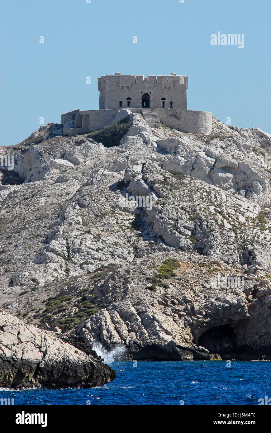 Torre di avvistamento contro di Marsiglia Foto Stock
