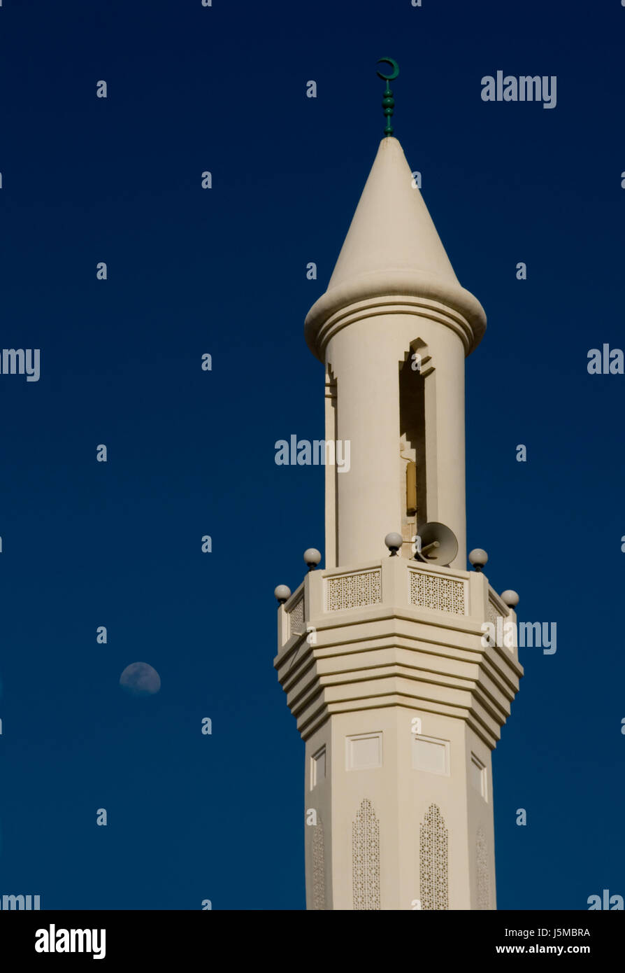 Blue Tower religione convinzione holiday luna fedi stile di costruzione Foto Stock