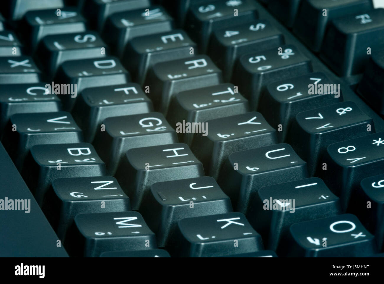 Ufficio Comunicazione della tastiera multimediale hardware lettere immettere conteggio lavoro arabo Foto Stock