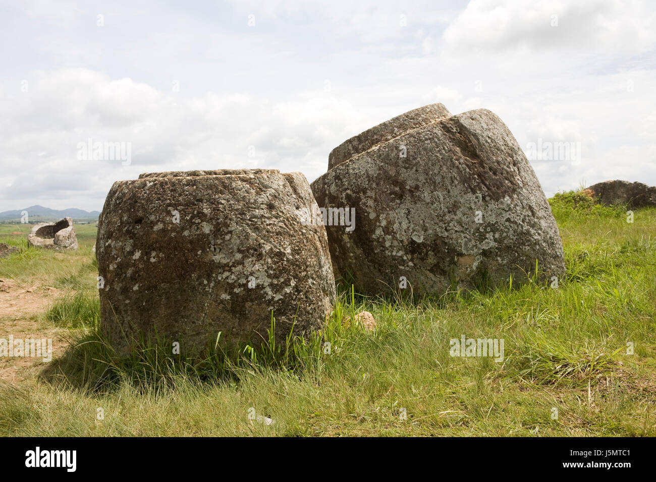 Cultura asia brocca in arenaria di archeologia di scavo bellarmino dolmen ebene der Foto Stock