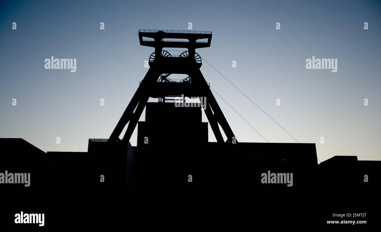 Ascensore vicenda storica della cultura industriale del settore acciaio storia del carbone Foto Stock