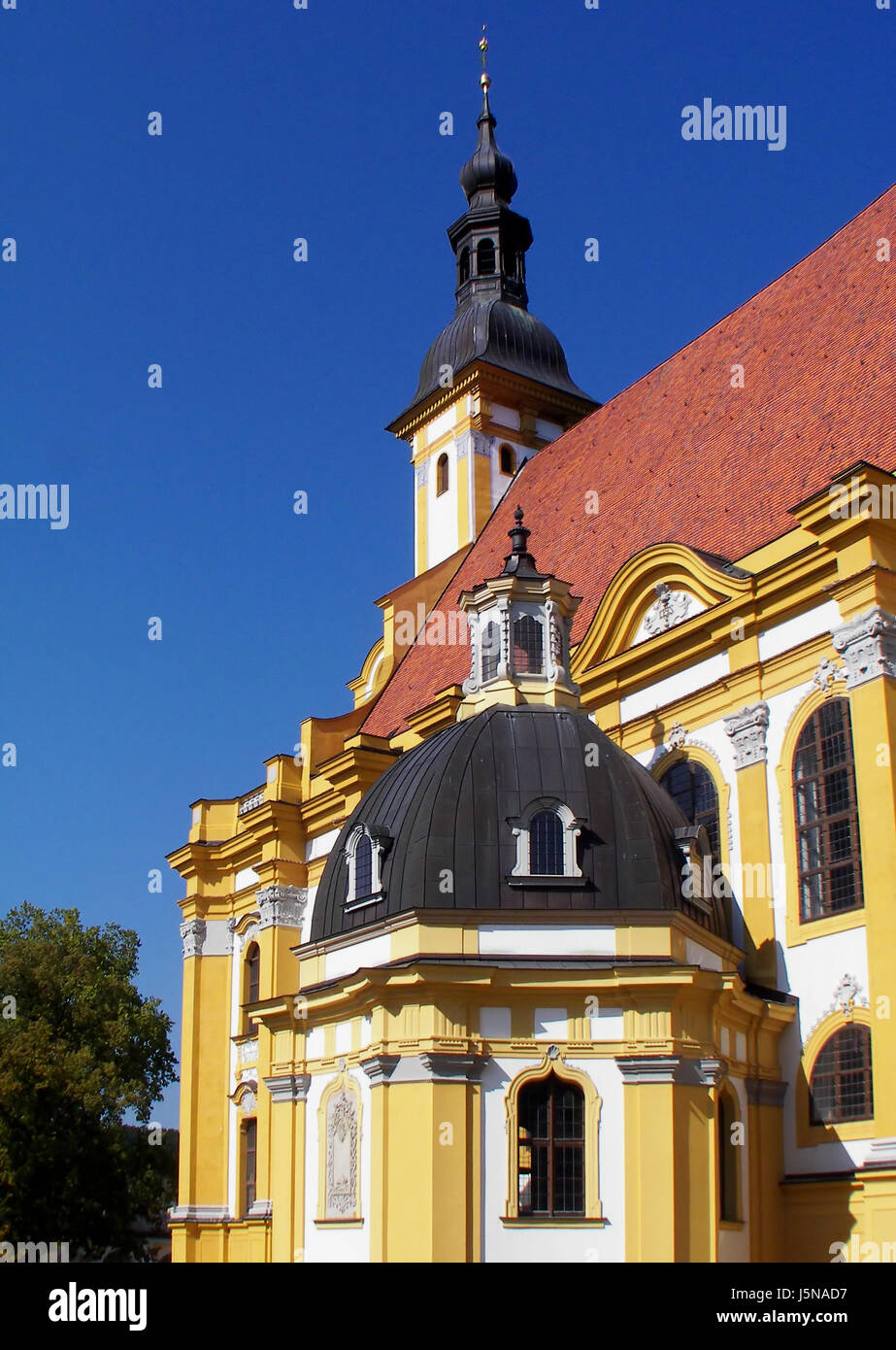 Chiesa barocca di fasto chiostro chiesa collegiata eisenhttenstadt frankfurt Foto Stock