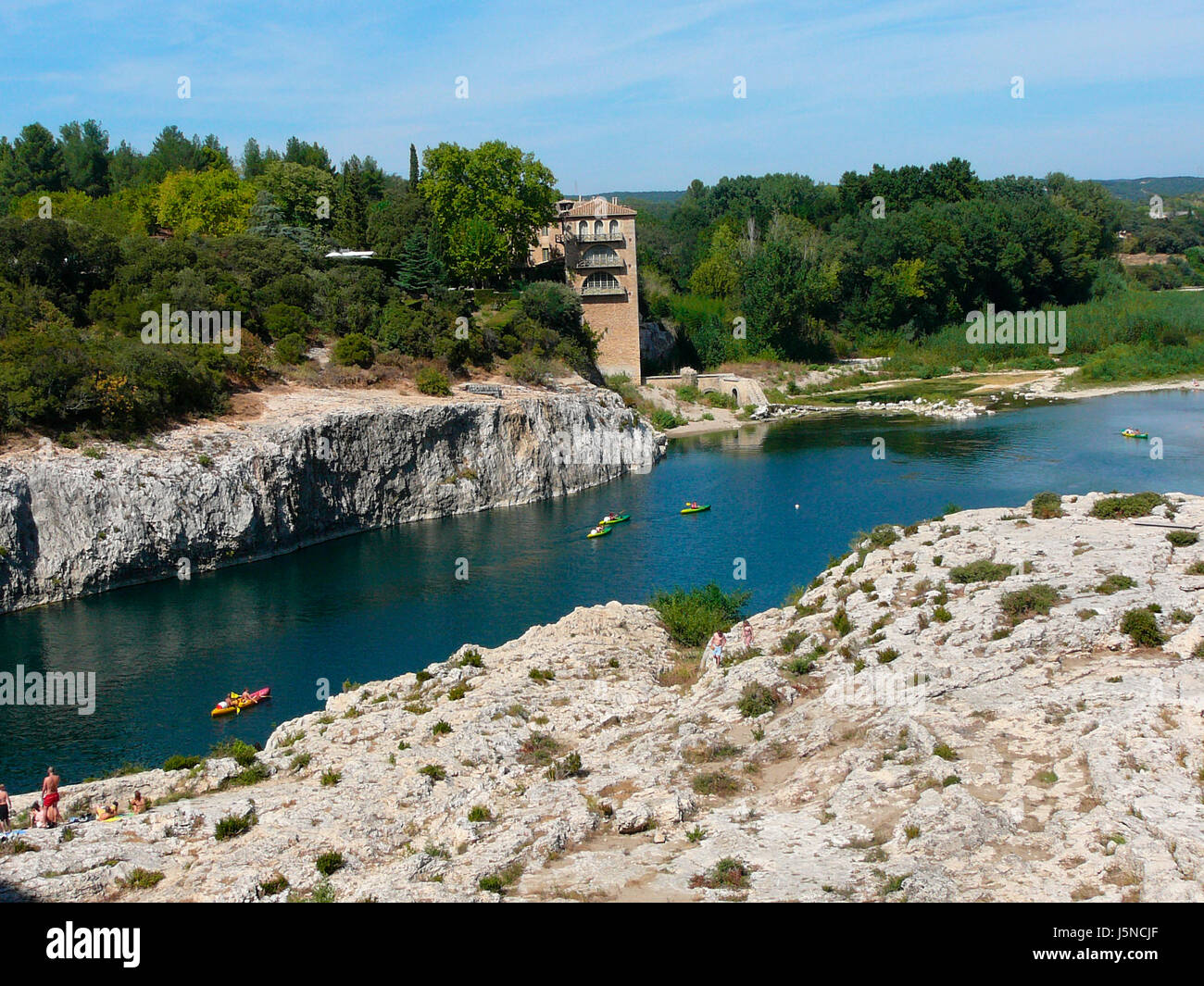 Cultura vacanze vacanze vacanze turismo Francia attivo burrone Foto Stock