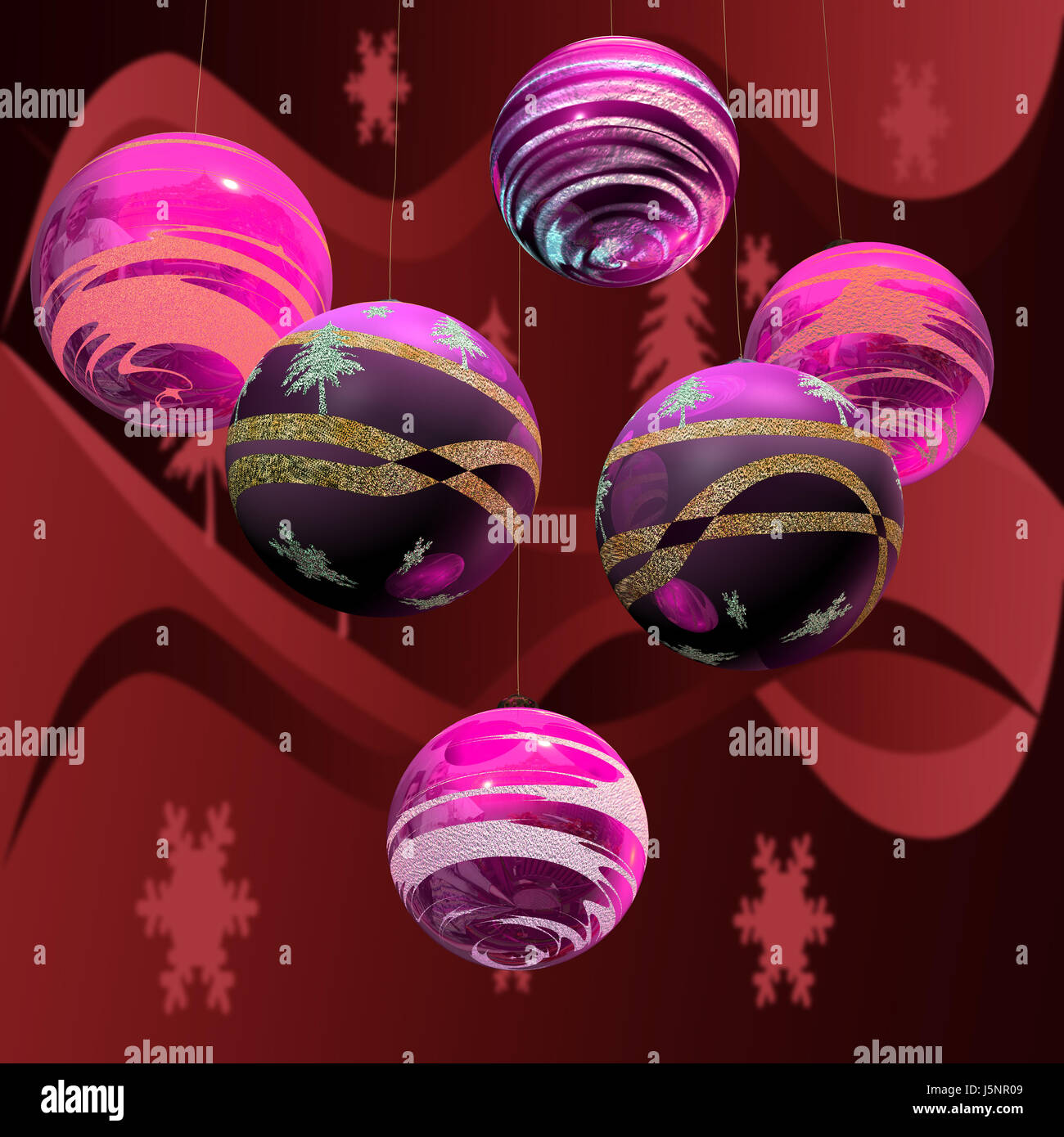 Colorato colorato splendida molteplici riccamente colorata festosa decorazione Foto Stock