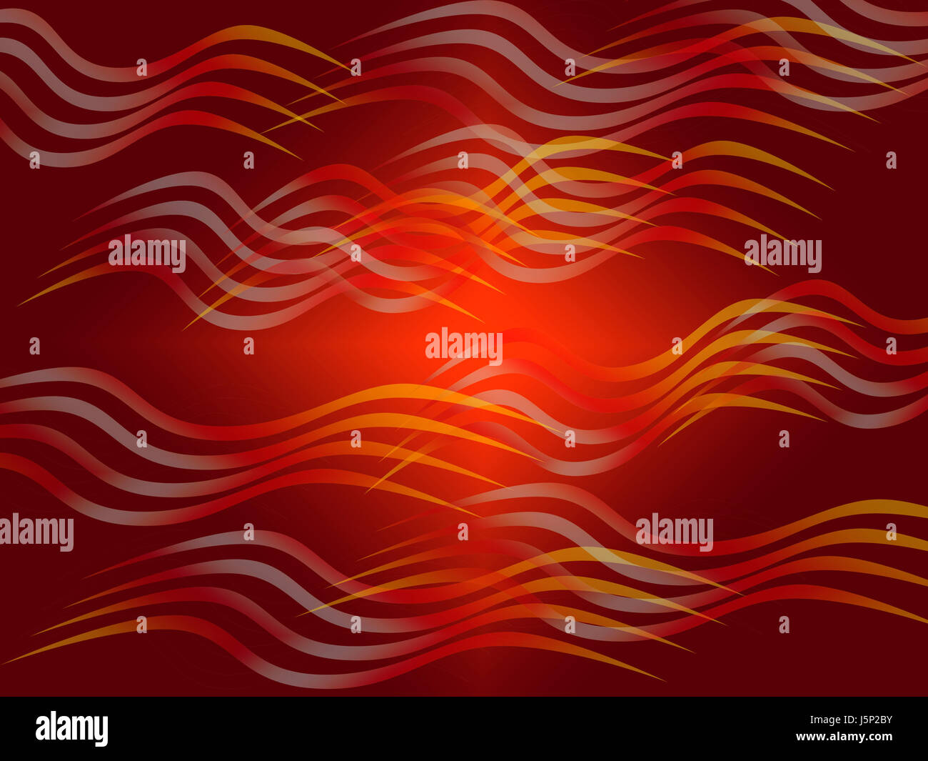 Colorato colorato splendida molteplici riccamente colorata linee onde incurvata Foto Stock