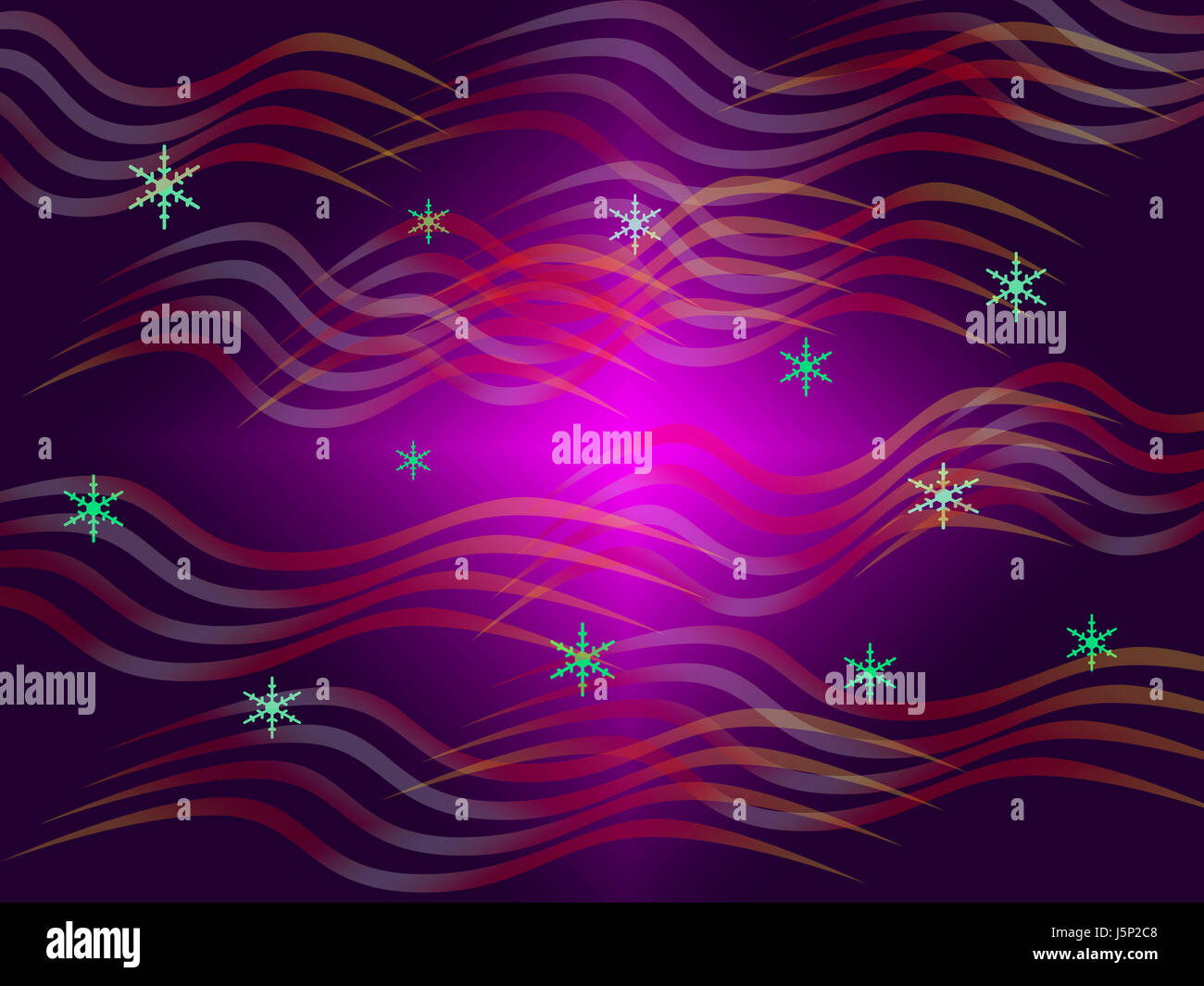 Colorato colorato splendida molteplici riccamente colorata linee onde incurvata Foto Stock