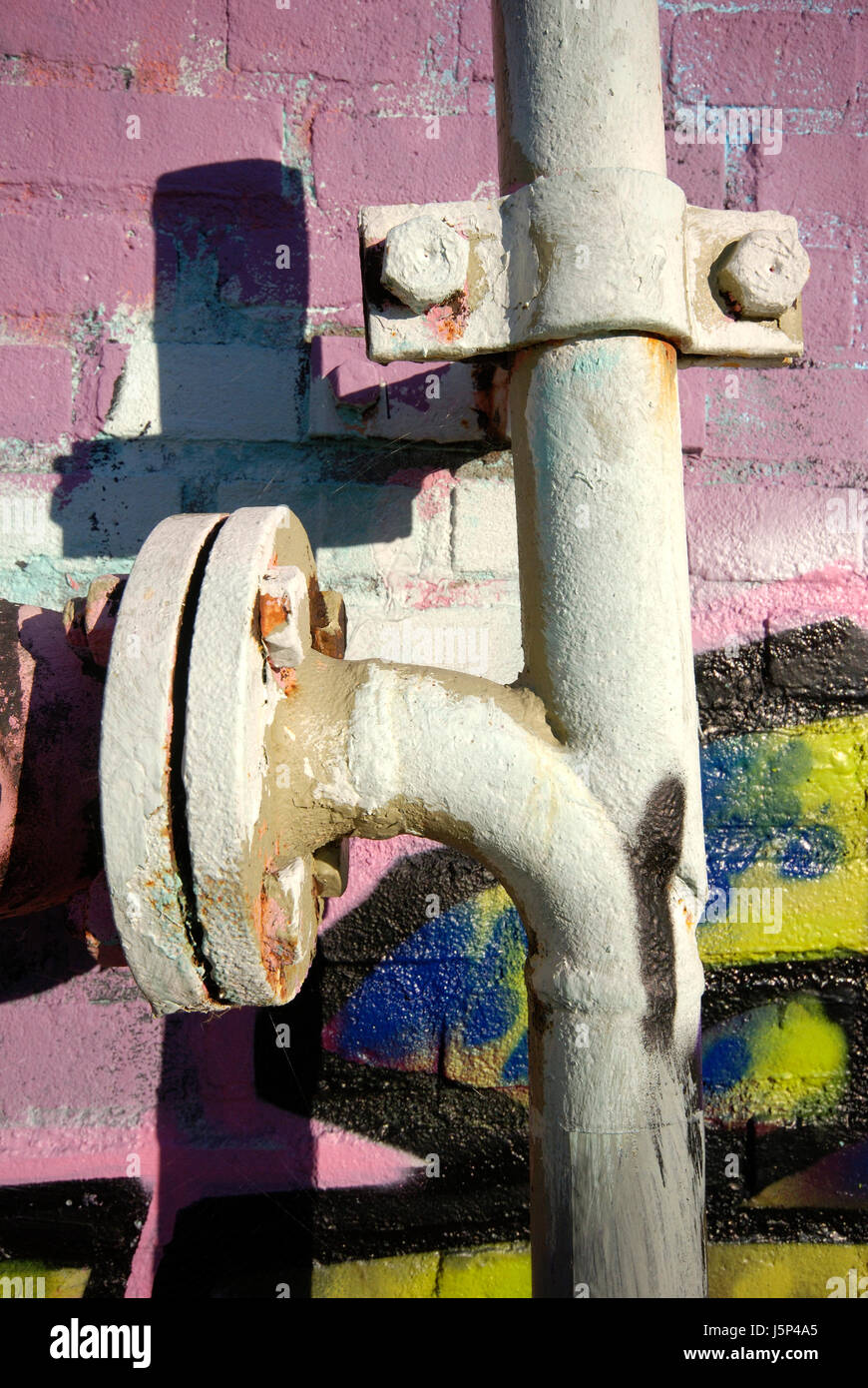 Colorato colorato splendida molteplici riccamente colorati Tubo acqua astratto Foto Stock