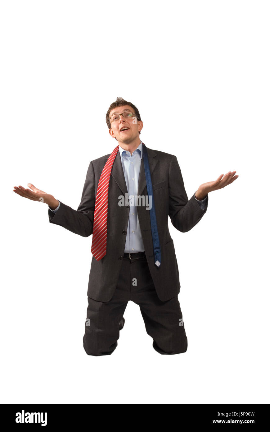 Ufficio gesticulate perdere perdere perdere facoltativo celebrare reveling compiace Foto Stock