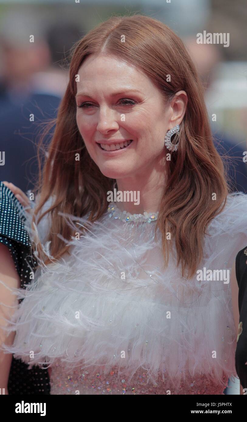 Julianne Moore attrice Wonderstruck, Premiere. 70° Festival di Cannes Cannes, Francia 18 maggio 2017 Diy credito99255: Allstar Picture Library/Alamy Live News Foto Stock