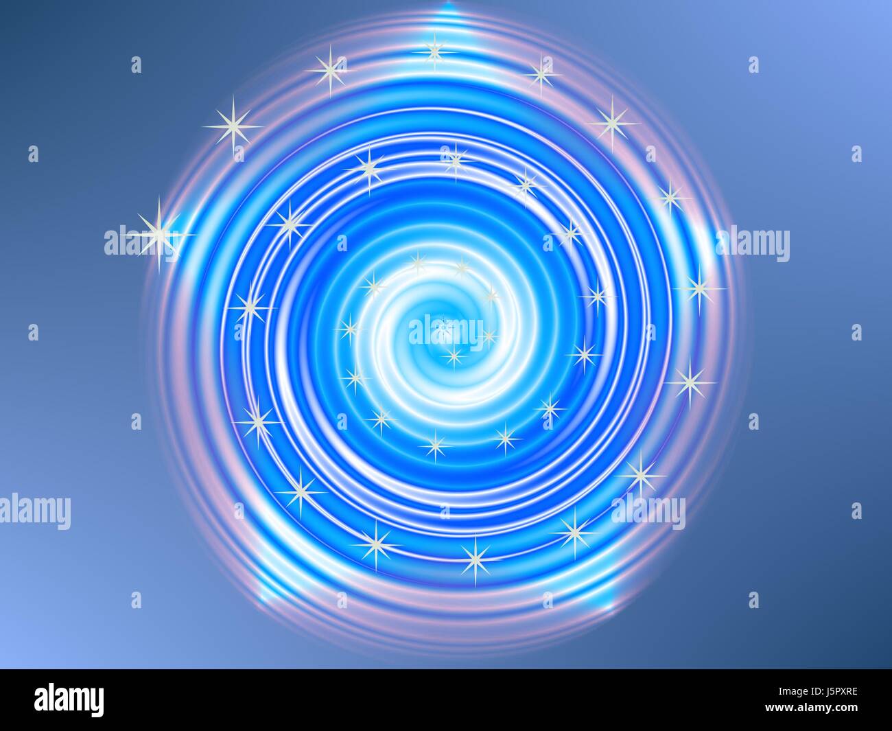 Grafica di Blue Circle vertebra sperimentale stelle asterischi sfondo sullo sfondo Foto Stock