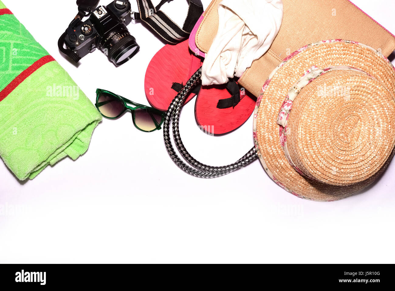 Accessori per la spiaggia Foto Stock