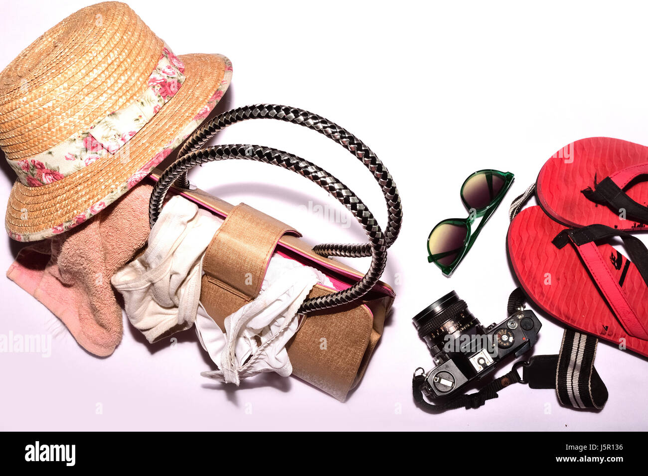 Accessori per la spiaggia Foto Stock