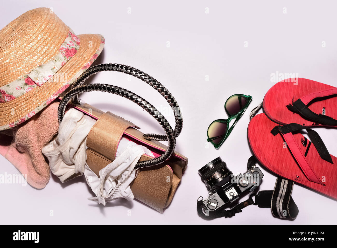 Accessori per la spiaggia Foto Stock