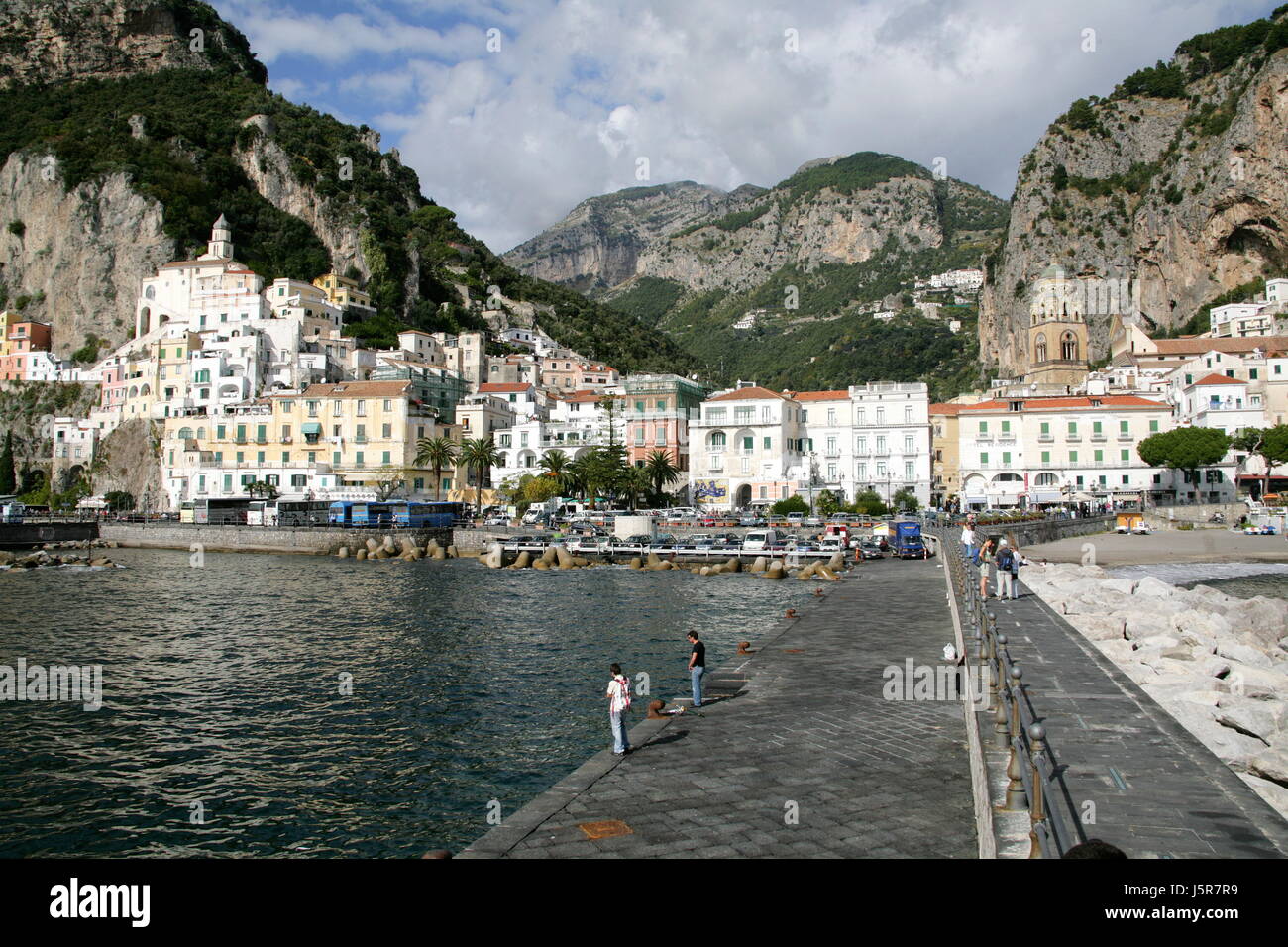 Porto di Amalfi Foto Stock