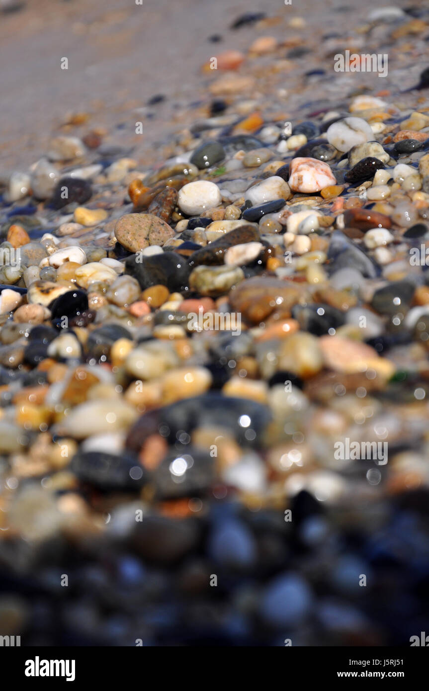Ciottoli Colorati Pietre Sulla Spiaggia Pebbel A Costa Del