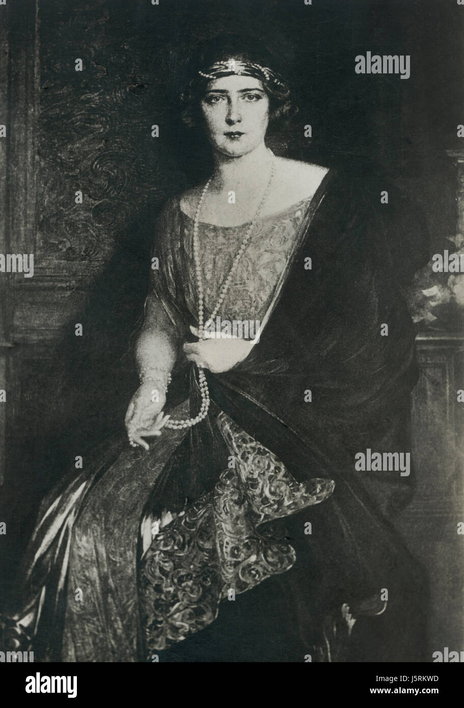 La principessa Maria di Romania (1900-61), Regina della Iugoslavia 1922-34, Ritratto, 1927 Foto Stock