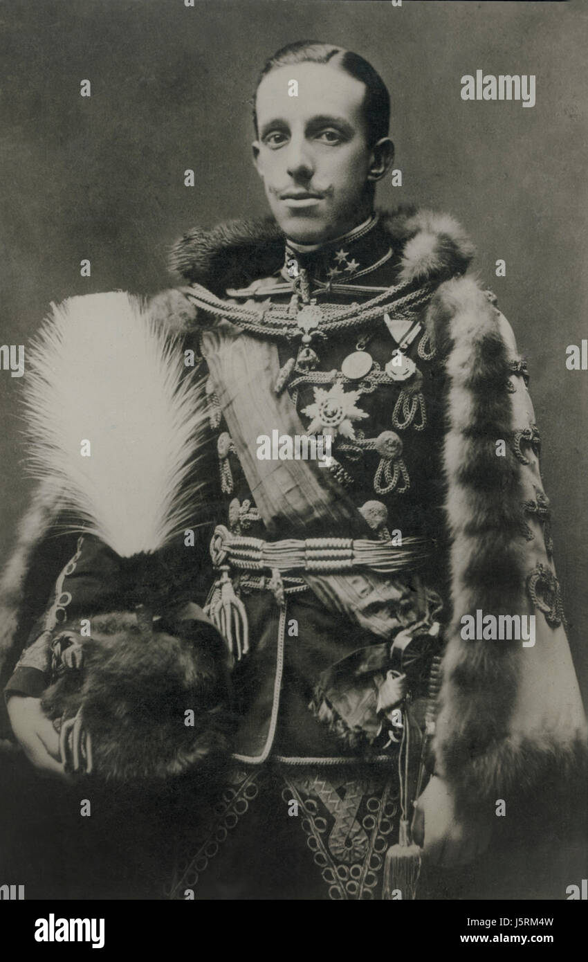 Alfonso VIII, re di Spagna, Ritratto, 1923 Foto Stock