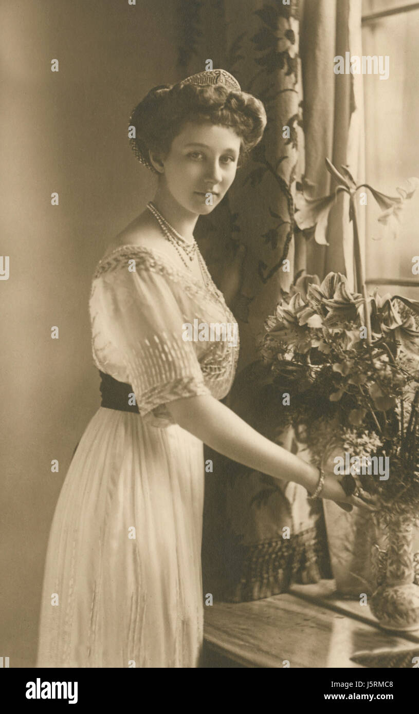 La Principessa Victoria Louise of Prussia (1892-1980), figlia unica e ultimo figlio dell'imperatore tedesco Wilhelm II e Augusta Victoria di Schleswig-Holstein, Ritratto Foto Stock