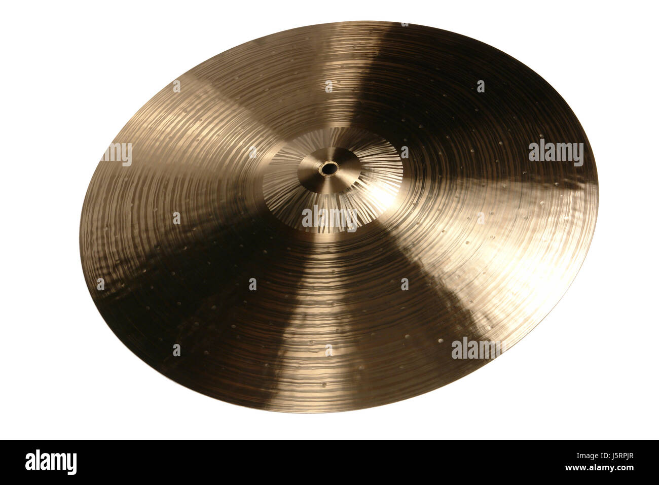 Musica suono percussioni bronzo lega completa perfetta bacino pelvi crash-becken Foto Stock