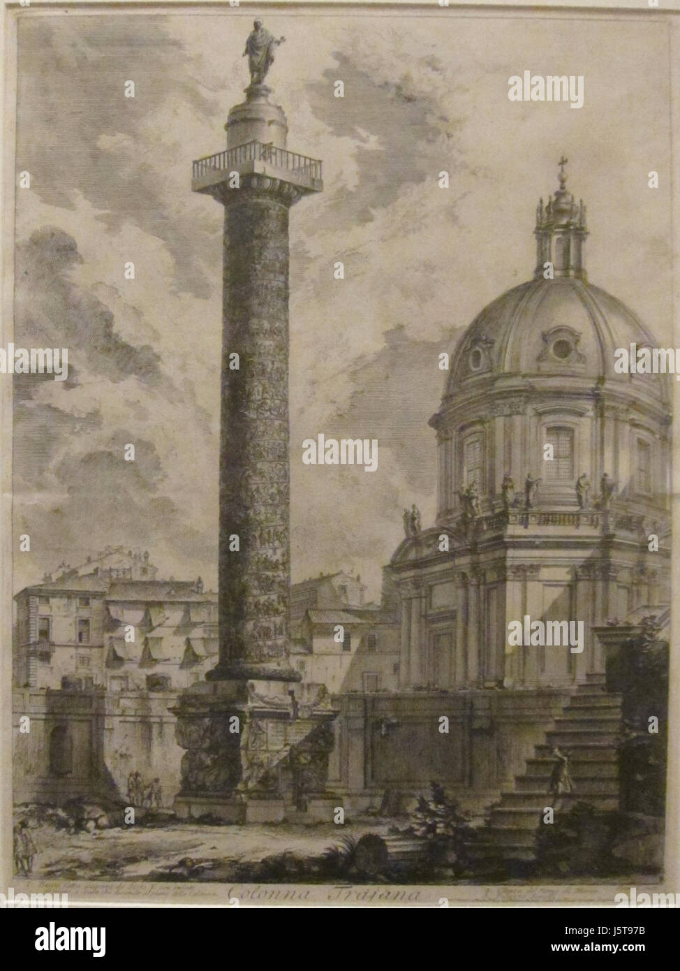 " Colonna di Traiano' da 'vedute di Roma" di Giovanni Battista Piranesi, attacco, Honolulu Museum of Art Foto Stock