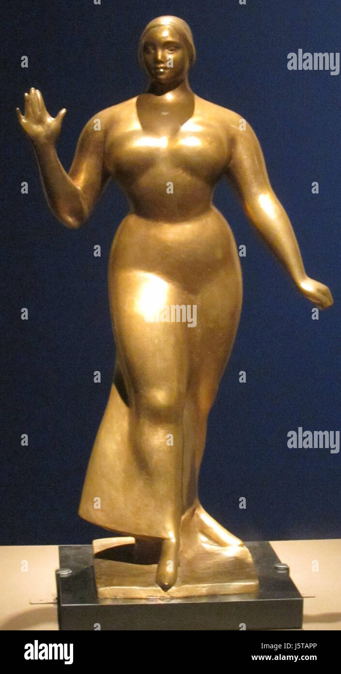 'A PIEDI Donna", scultura in bronzo di Gaston Lachaise, 1922, Honolulu Museum of Art Foto Stock