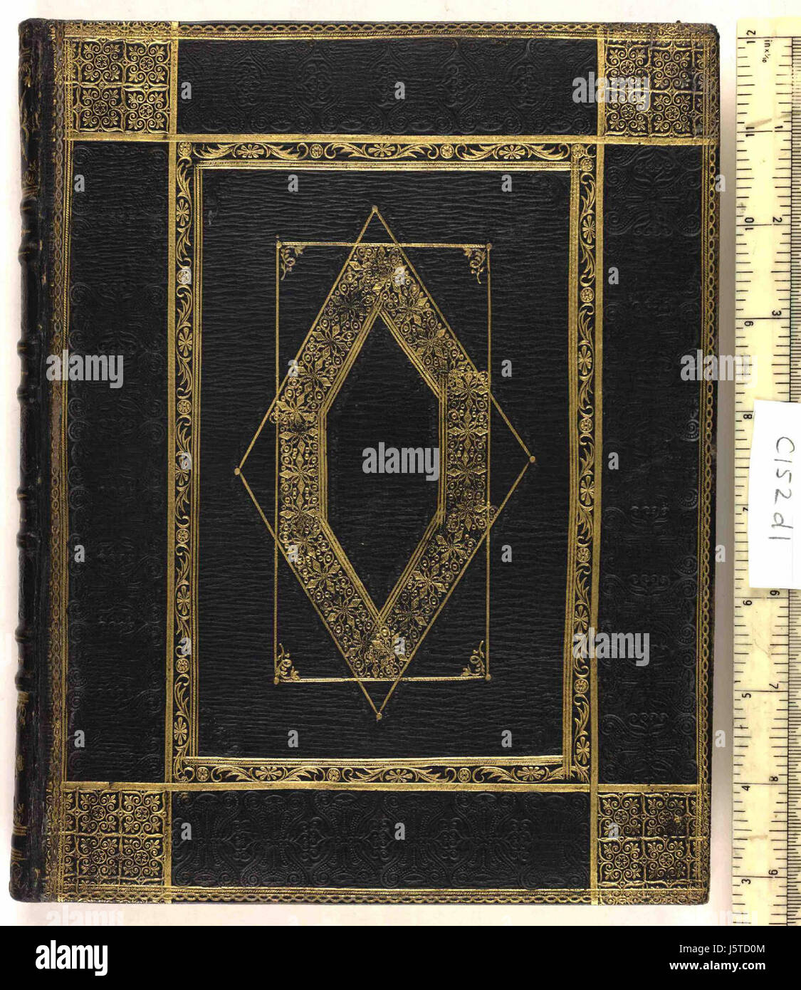 -Un manoscritto banale Prenota, compilata da Emma Cavaliere di Dodington, contenenti principalmente estratti dalla poesia inglese del XIX secolo.- - coperchio superiore (C152d1) Foto Stock