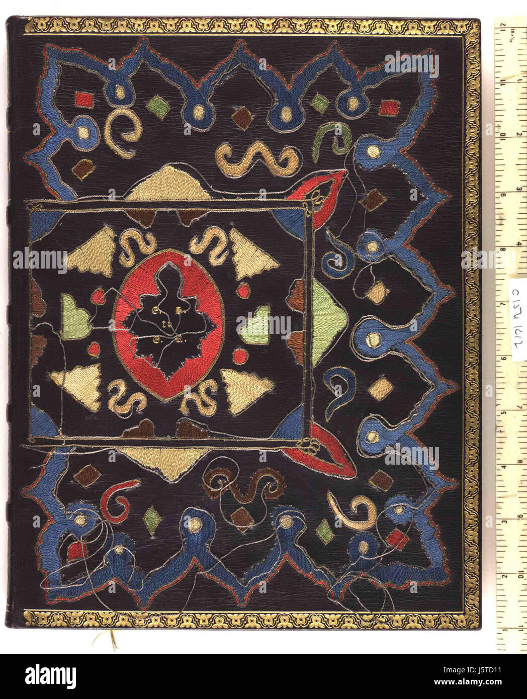 -Un album contenente varie stampe, acquerelli, ecc., per la maggior parte di botanica o topografico, e alcuni ms. versi.- - coperchio superiore (C154K12) Foto Stock