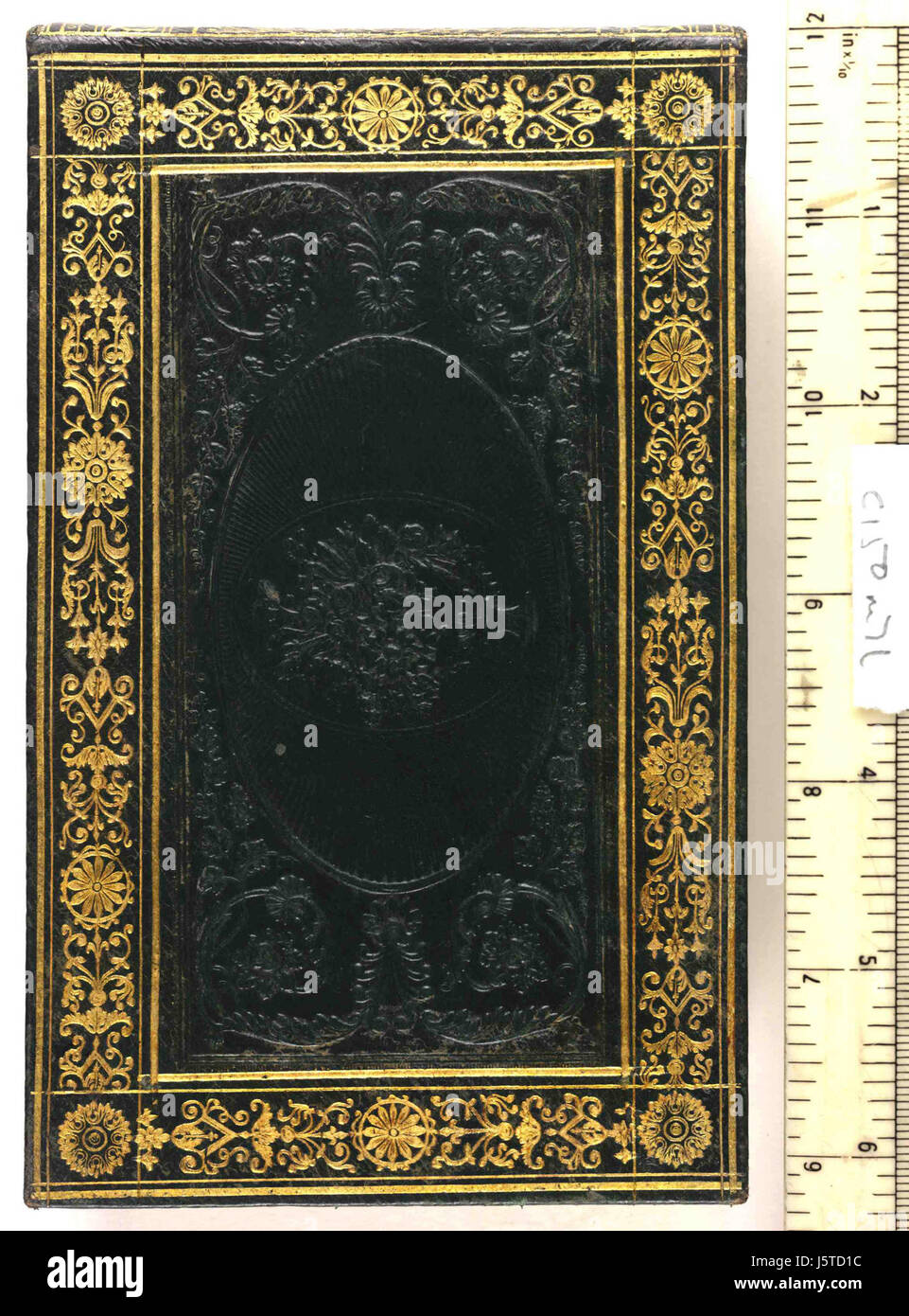 -Un Album Amicorum, recanti scritte in danese e tedesco datata dal 1840 al 1855.- - coperchio inferiore (C150m7) Foto Stock